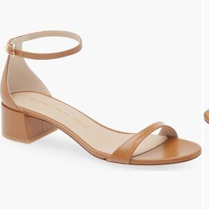 Stuart Weitzman Brown Ankle Strap Sandals - NEW